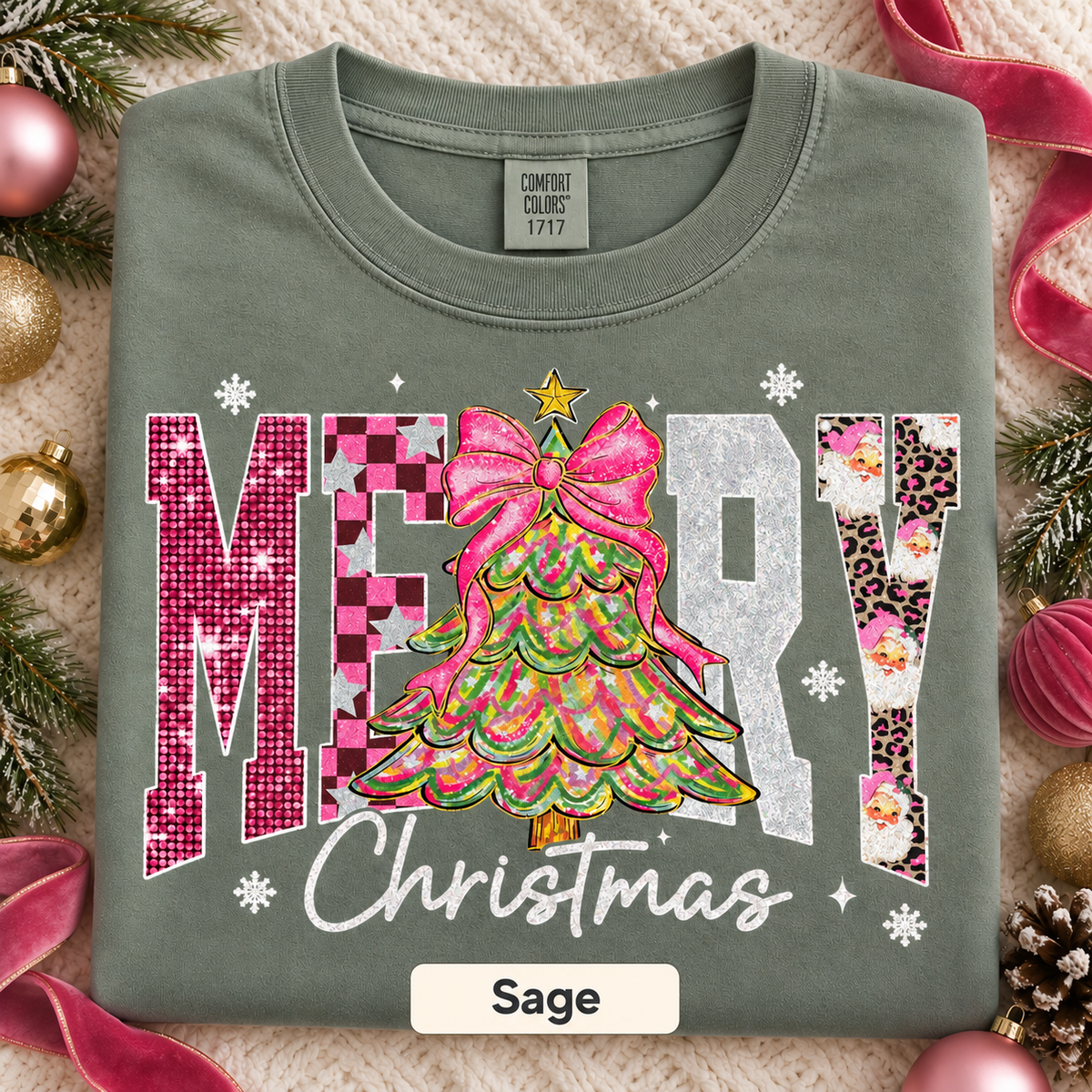 CUTE MERRY CHRISTMAS T-SHIRT