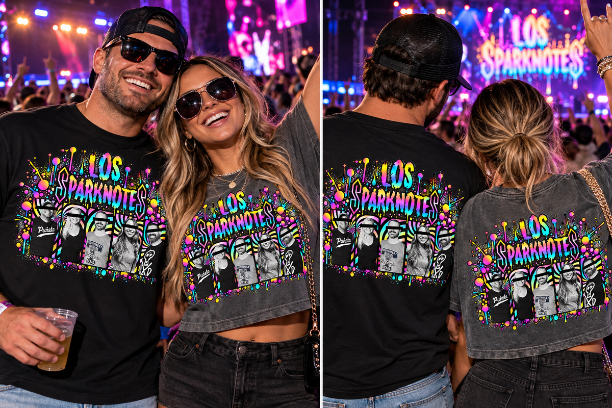NEON GRUNGE - LOS SPARKNOTES - BOXY TEE
