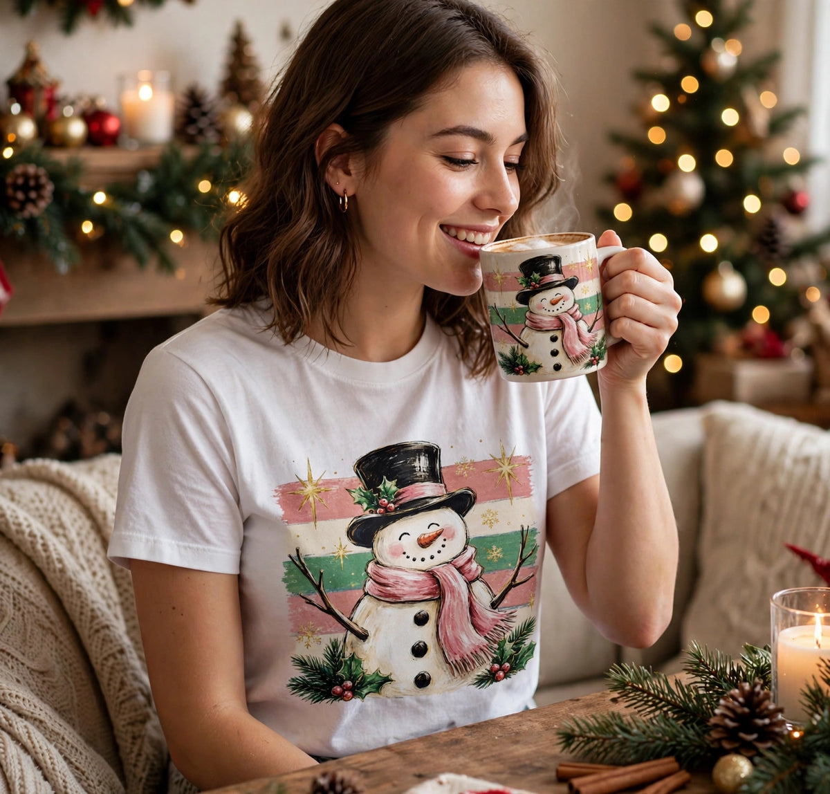 CHRISTMAS SNOWMAN T-SHIRT