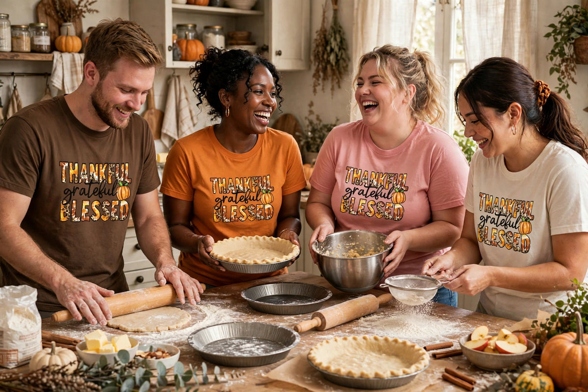 THANKFUL GRATEFUL BLESSED T-SHIRT